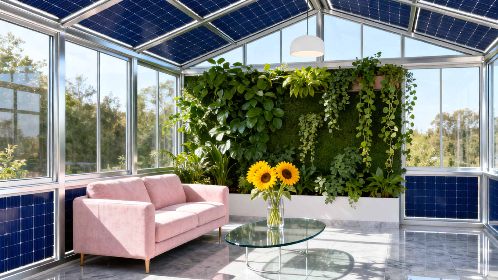 Serra vittoriana in vetro, Serra da esterno per l'inverno, Serra in vetro temperato